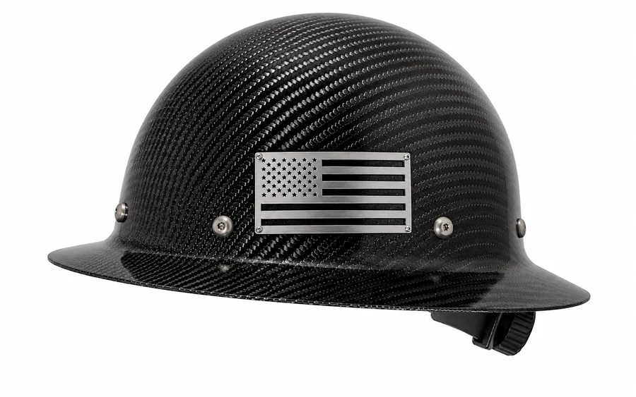 Carbon Fiber Full-Brim Hard Hat