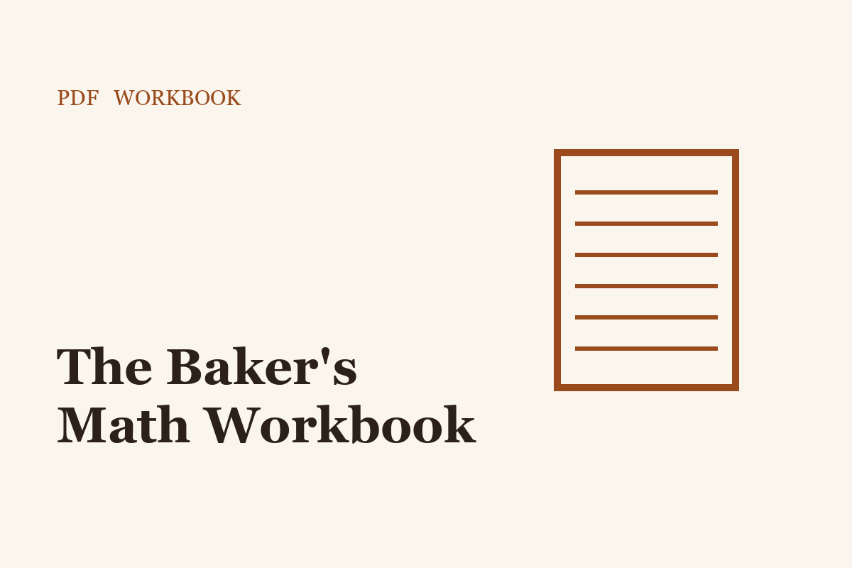 The Baker's Math Workbook